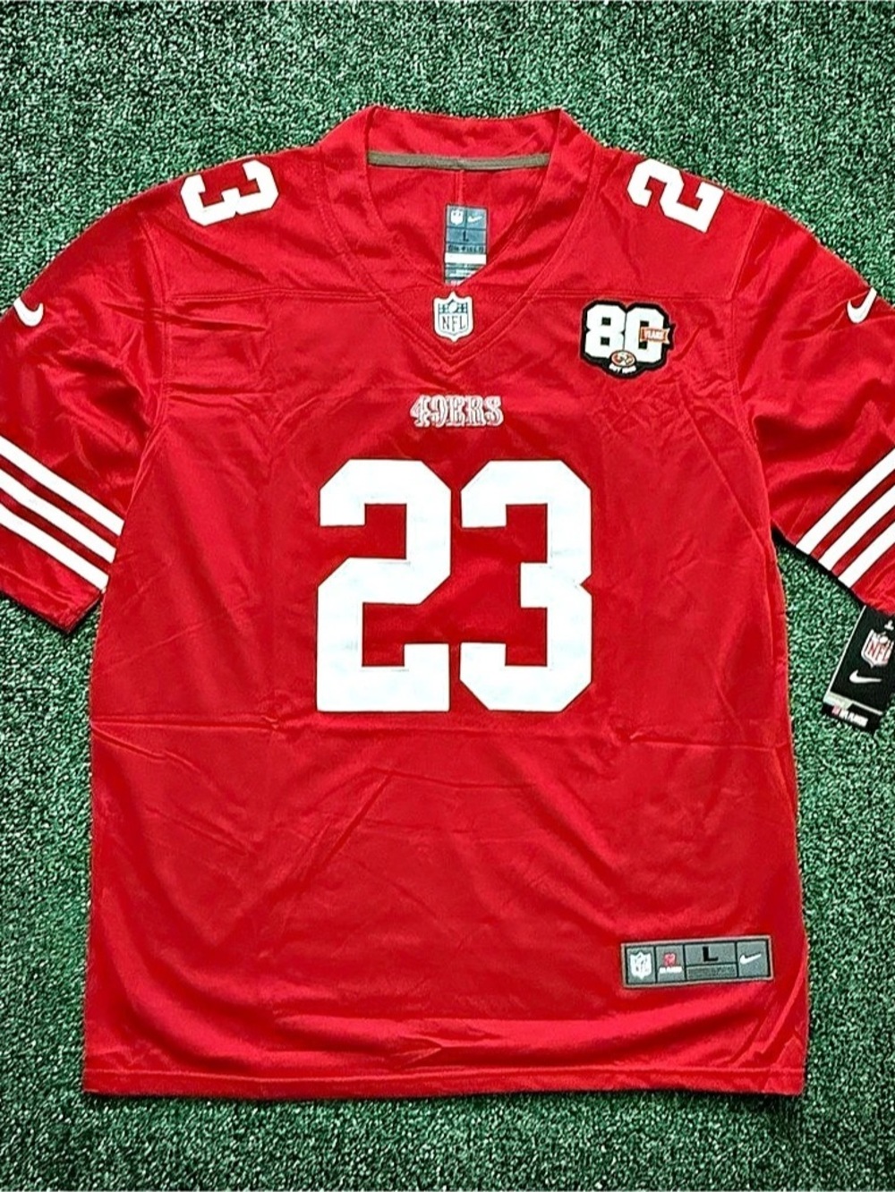 Nike Christian McCaffrey San Francisco 49ers Nike On Field Limited Jersey 49ers